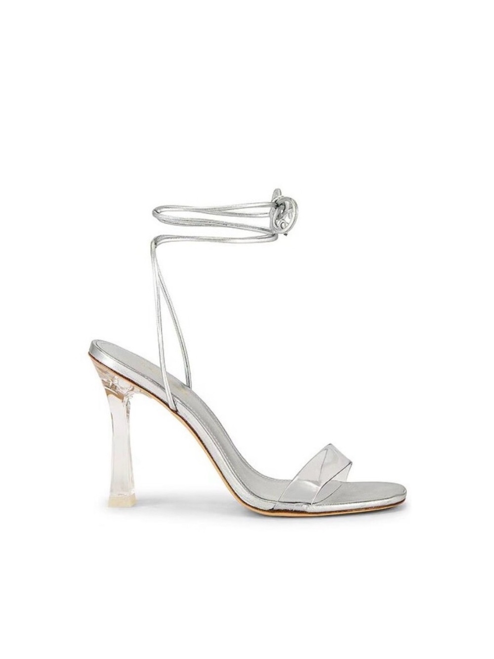 Larroude Silver Heels